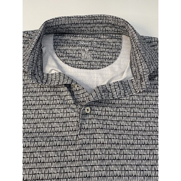 Johnnie O Millard Golf Polo Men’s Medium Heather Black Stretch Performance - Picture 8 of 16